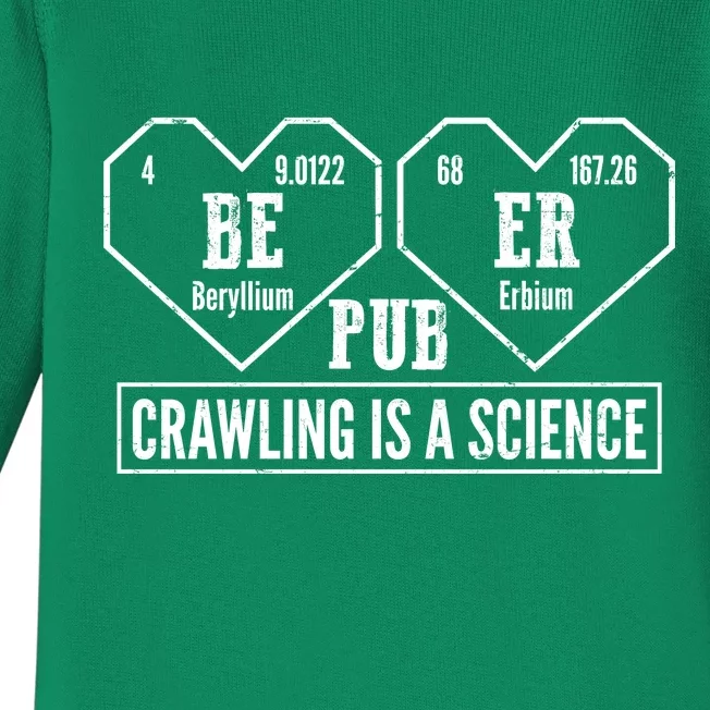 Periodic Table Beer Pub Crawling Is A Science Baby Long Sleeve Bodysuit