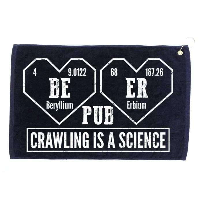 Periodic Table Beer Pub Crawling Is A Science Grommeted Golf Towel