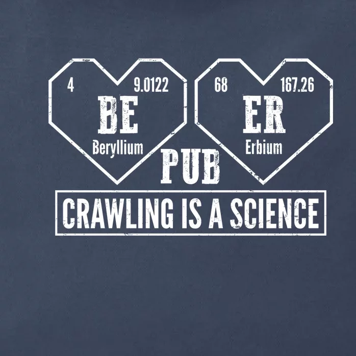 Periodic Table Beer Pub Crawling Is A Science Zip Tote Bag