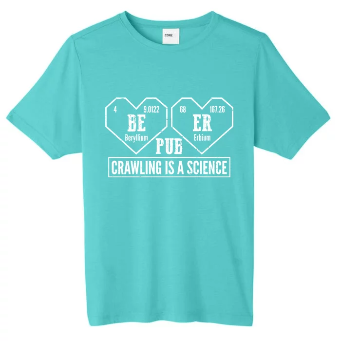 Periodic Table Beer Pub Crawling Is A Science ChromaSoft Performance T-Shirt