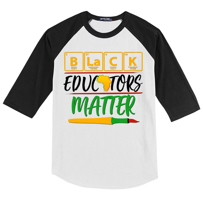 Periodic Table Black Educators Matter Kids Colorblock Raglan Jersey