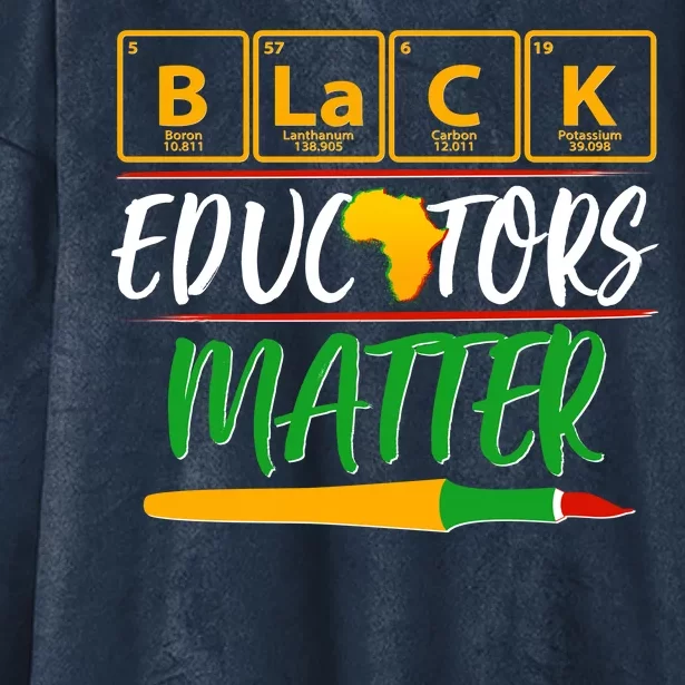 Periodic Table Black Educators Matter Hooded Wearable Blanket