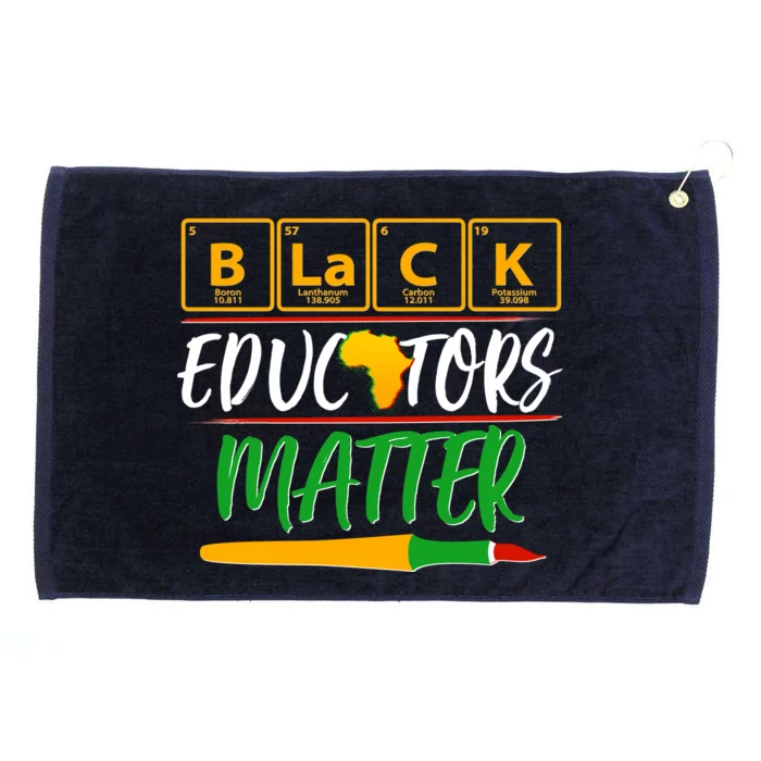 Periodic Table Black Educators Matter Grommeted Golf Towel