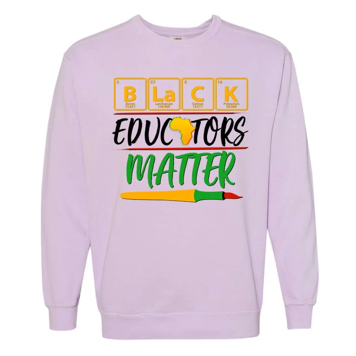 Periodic Table Black Educators Matter Garment-Dyed Sweatshirt