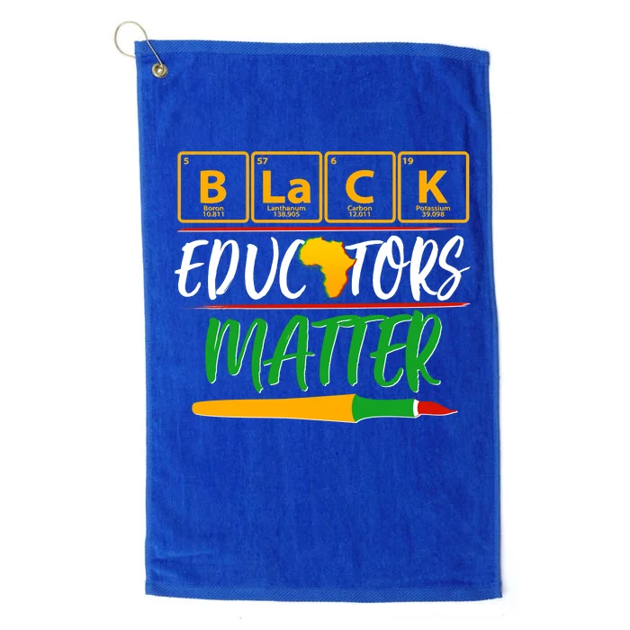 Periodic Table Black Educators Matter Platinum Collection Golf Towel