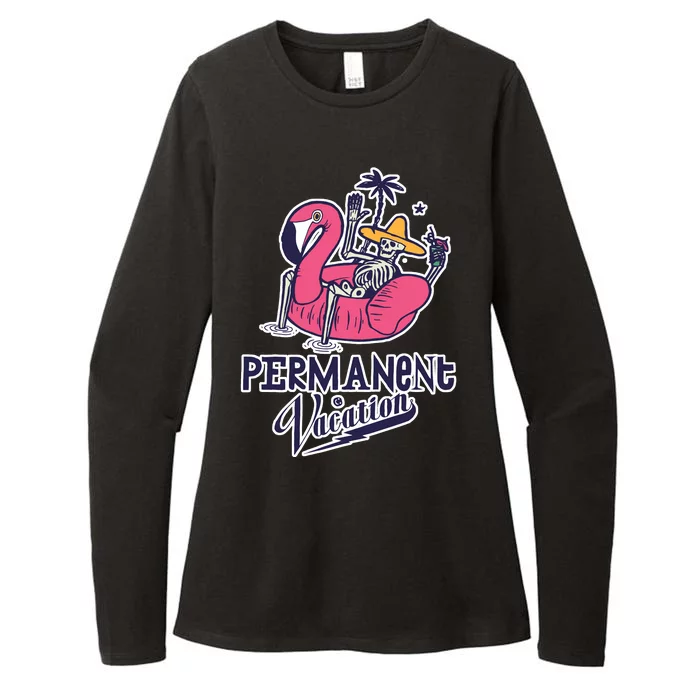 Permanent Vacation Womens CVC Long Sleeve Shirt