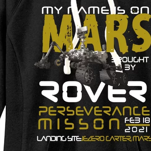 Perseverance Mars Rover Landing Women's Fleece Hoodie