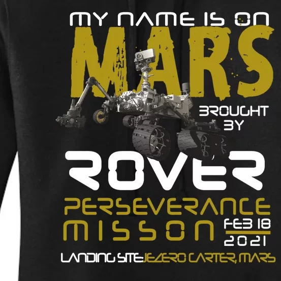 Perseverance Mars Rover Landing Women's Pullover Hoodie