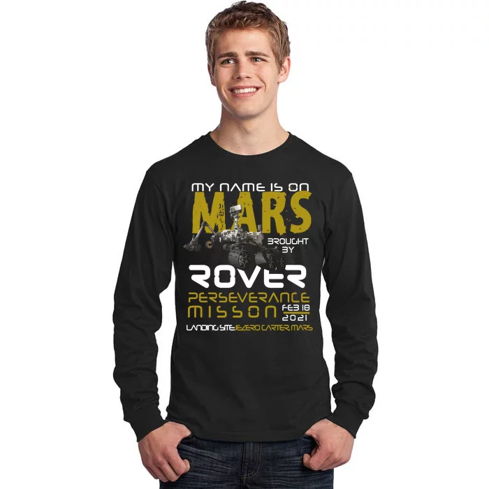 Perseverance Mars Rover Landing Tall Long Sleeve T-Shirt