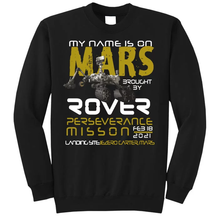 Perseverance Mars Rover Landing Tall Sweatshirt