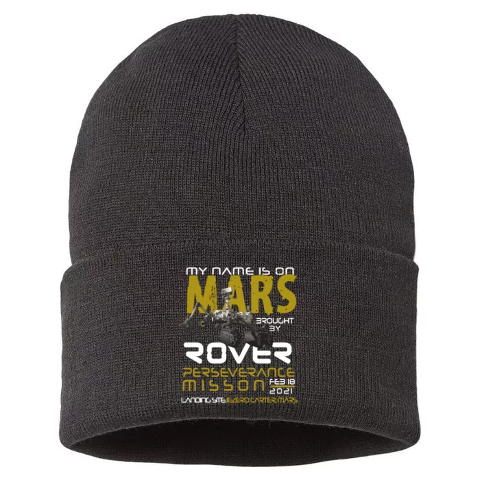 Perseverance Mars Rover Landing Sustainable Knit Beanie