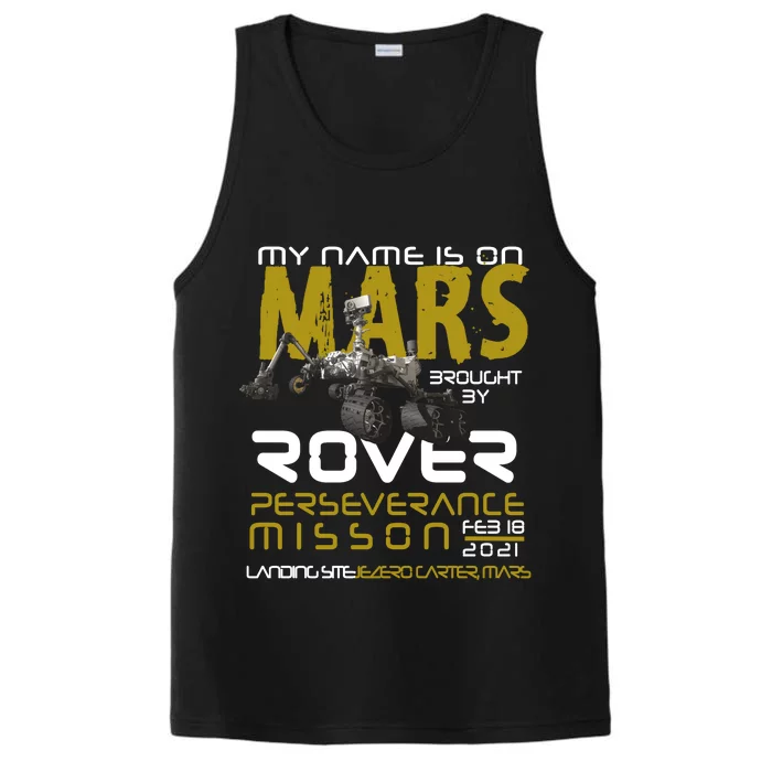 Perseverance Mars Rover Landing Performance Tank