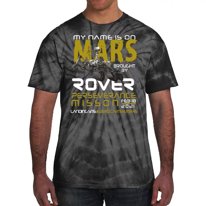 Perseverance Mars Rover Landing Tie-Dye T-Shirt