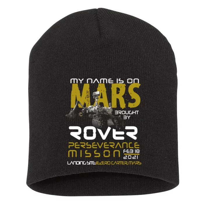 Perseverance Mars Rover Landing Short Acrylic Beanie