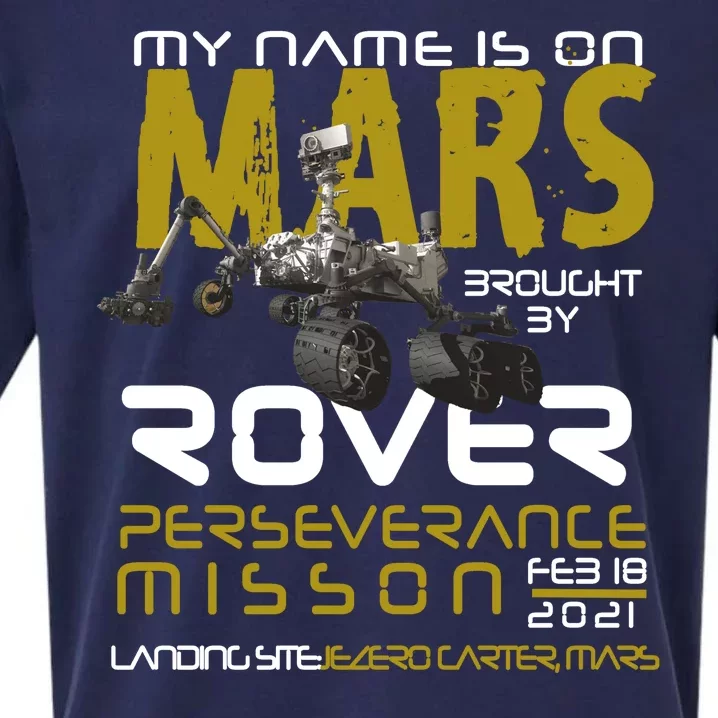 Perseverance Mars Rover Landing Sueded Cloud Jersey T-Shirt