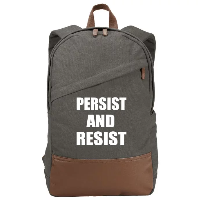 Persist And Resist Cotton Canvas Backpack