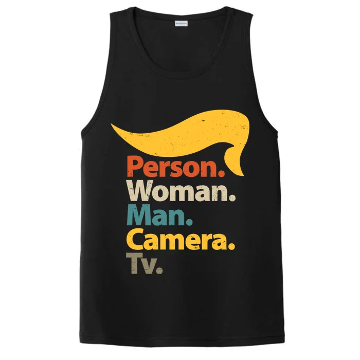 Person Woman Man Camera TV Trump Hair Performance Tank