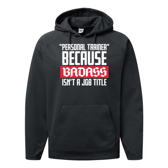 Personal Trainer Job Title Performance Fleece Hoodie