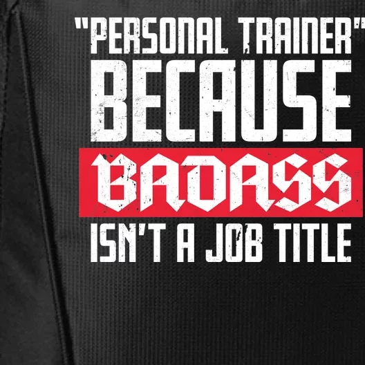 Personal Trainer Job Title City Backpack