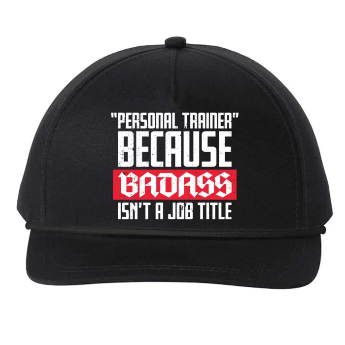 Personal Trainer Job Title Snapback Five-Panel Rope Hat