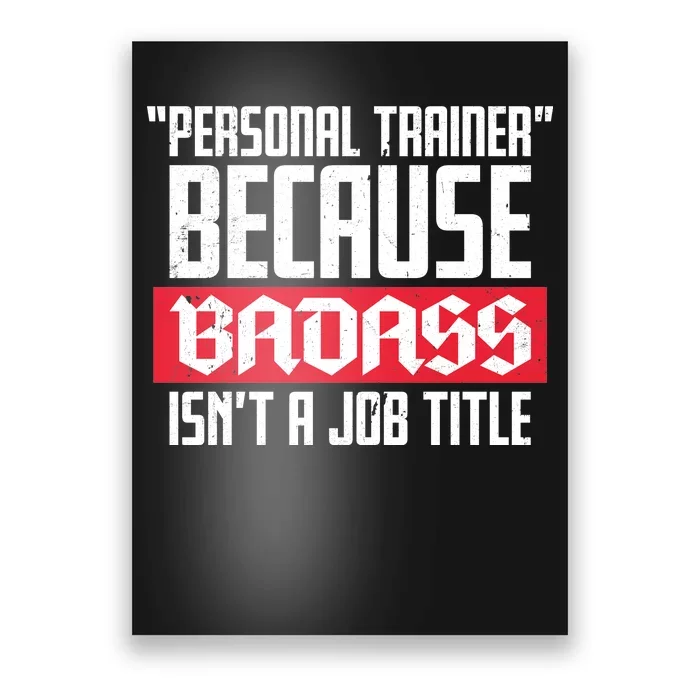 Personal Trainer Job Title Poster