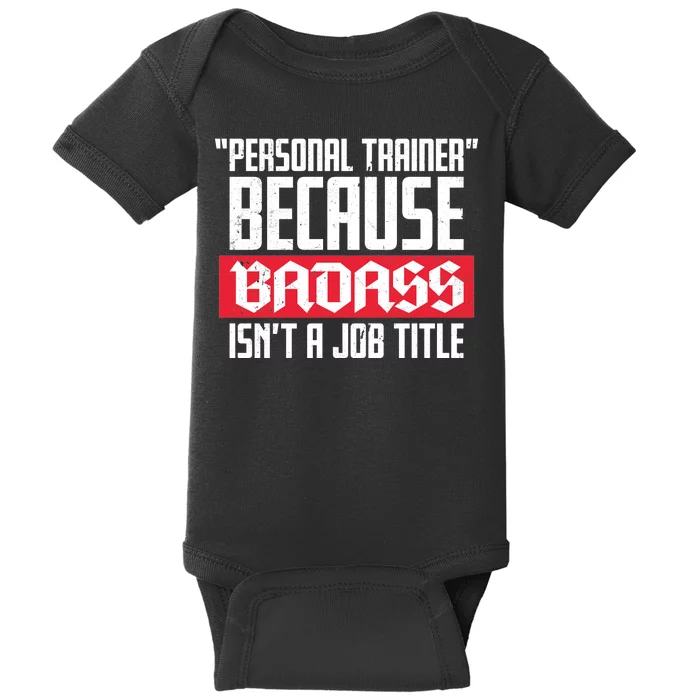 Personal Trainer Job Title Baby Bodysuit