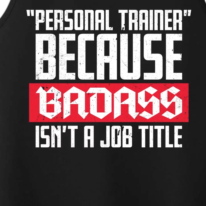 Personal Trainer Job Title Performance Tank