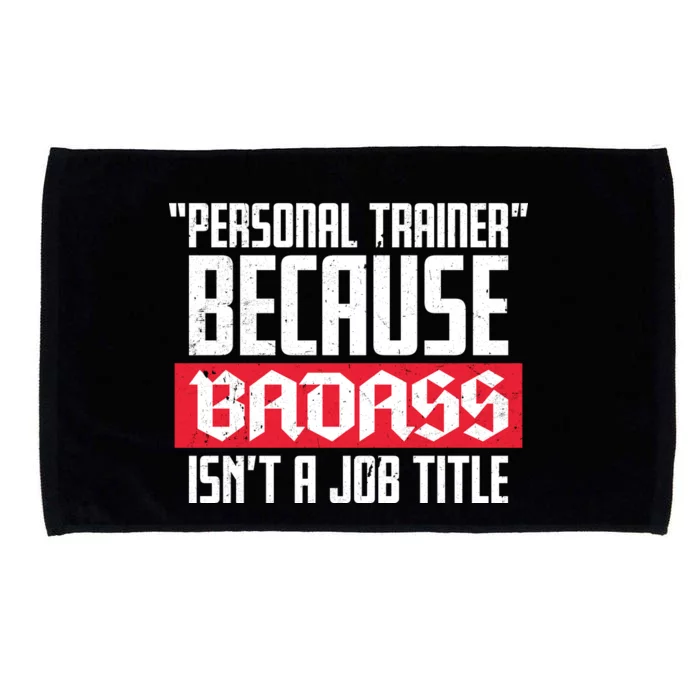 Personal Trainer Job Title Microfiber Hand Towel