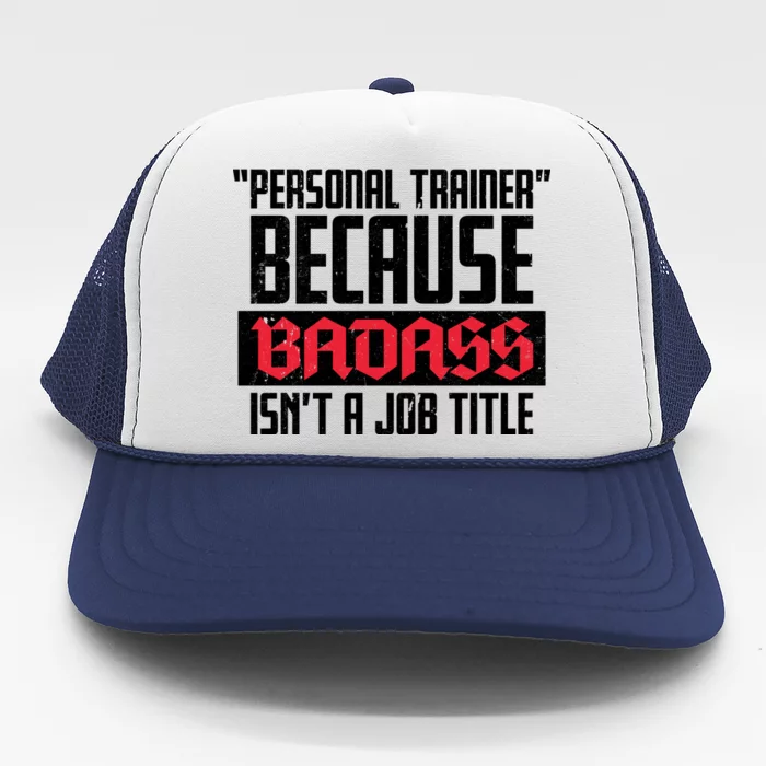 Personal Trainer Job Title Trucker Hat