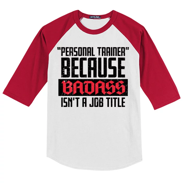 Personal Trainer Job Title Kids Colorblock Raglan Jersey