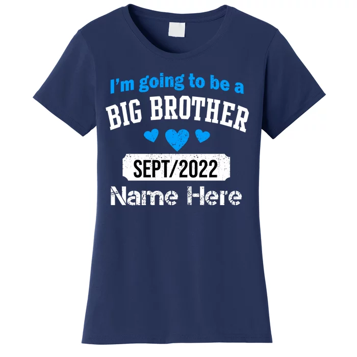 Personalize Big Brother Custom Date And Name Women's T-Shirt