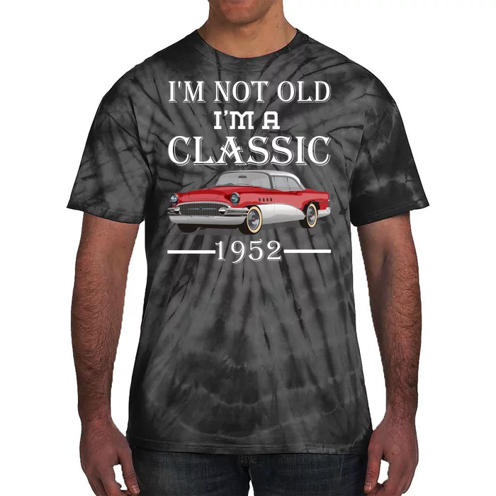 Personalize Birthday Year I'm not Old I'm a Classic Car Tie-Dye T-Shirt