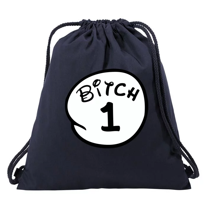 Personalize Bitch 1 2 3 4 5 Custom Number Drawstring Bag