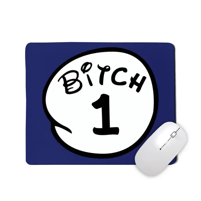 Personalize Bitch 1 2 3 4 5 Custom Number Mousepad