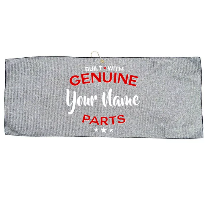 Personalize Built With Genuine Parts Custom Name Large Microfiber Waffle Golf Towel