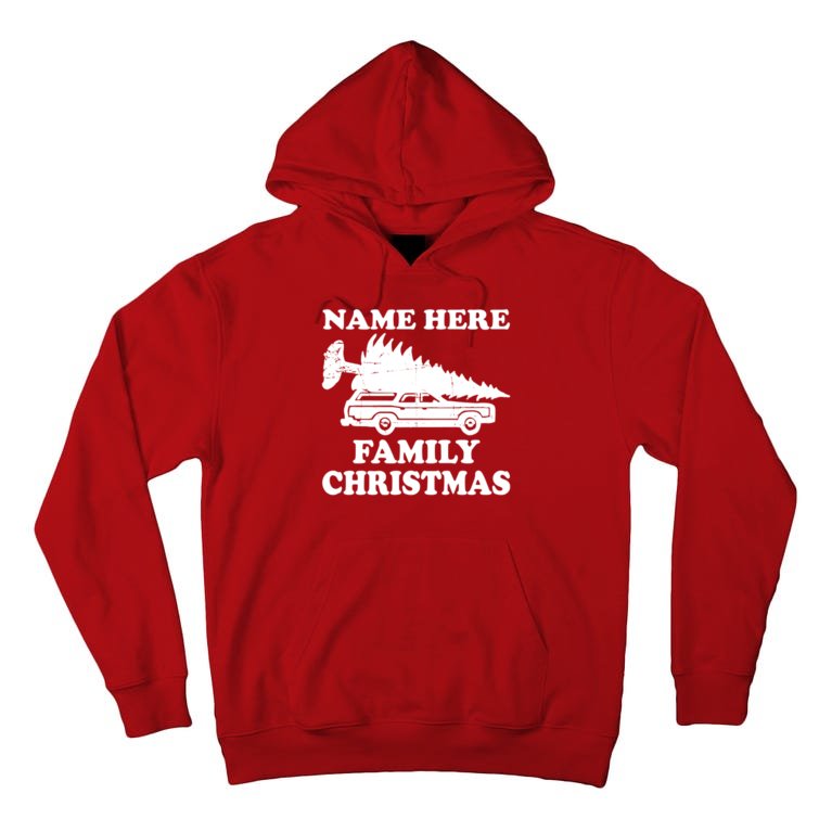 Personalize Family Christmas Custom Tall Hoodie