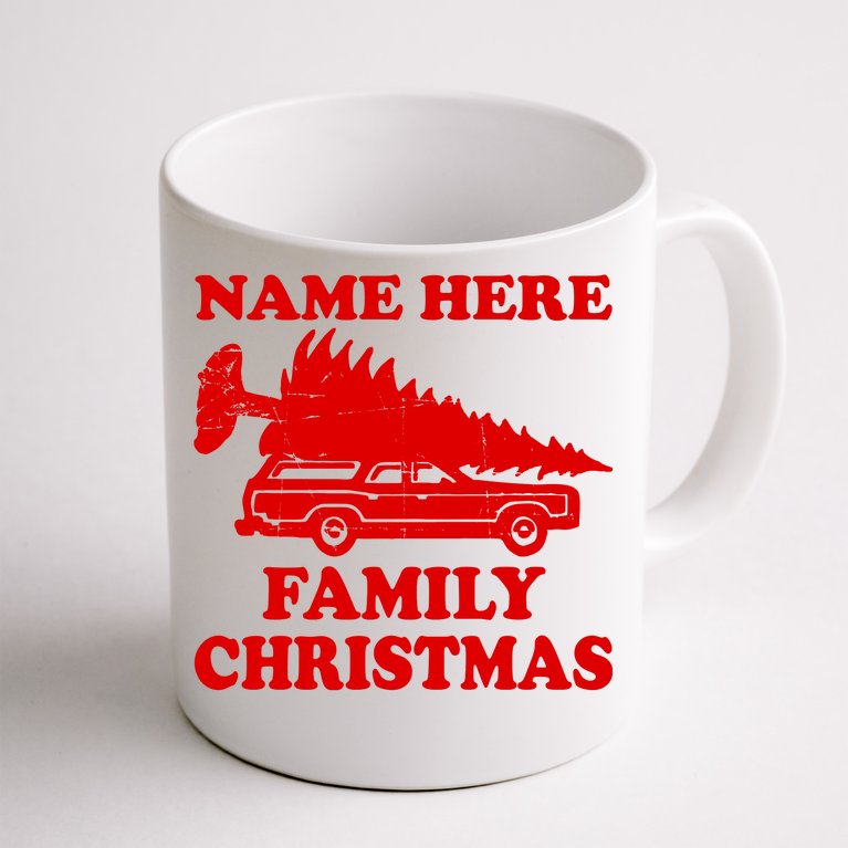 Personalize Family Christmas Custom Coffee Mug