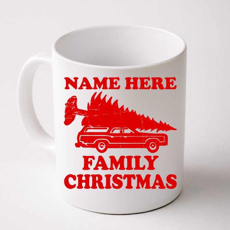 Personalize Family Christmas Custom Coffee Mug