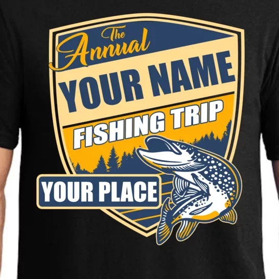 Personalize Fishing Trip Custom Pajama Set