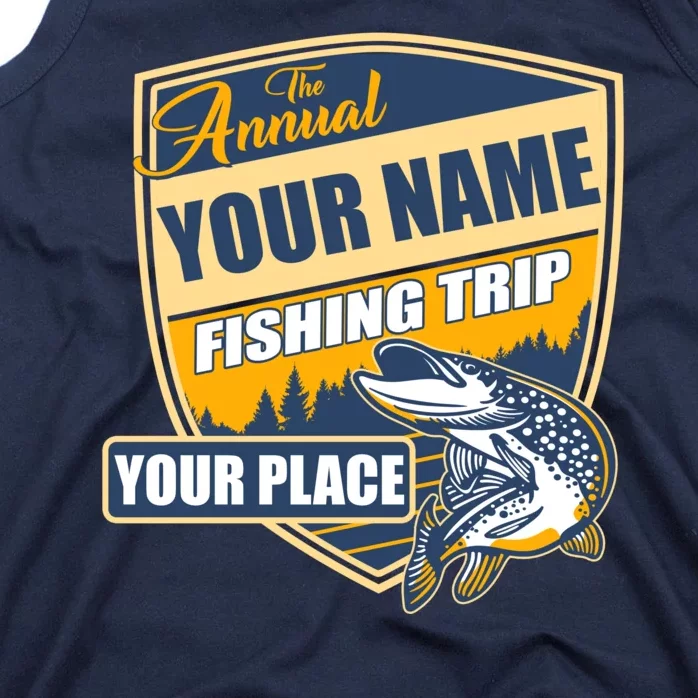 Personalize Fishing Trip Custom Tank Top