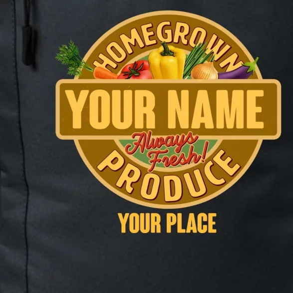 Personalize Home Homegrown Produce Custom Farmer Daily Commute Backpack