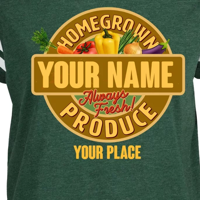 Personalize Home Homegrown Produce Custom Farmer Enza Ladies Jersey Football T-Shirt