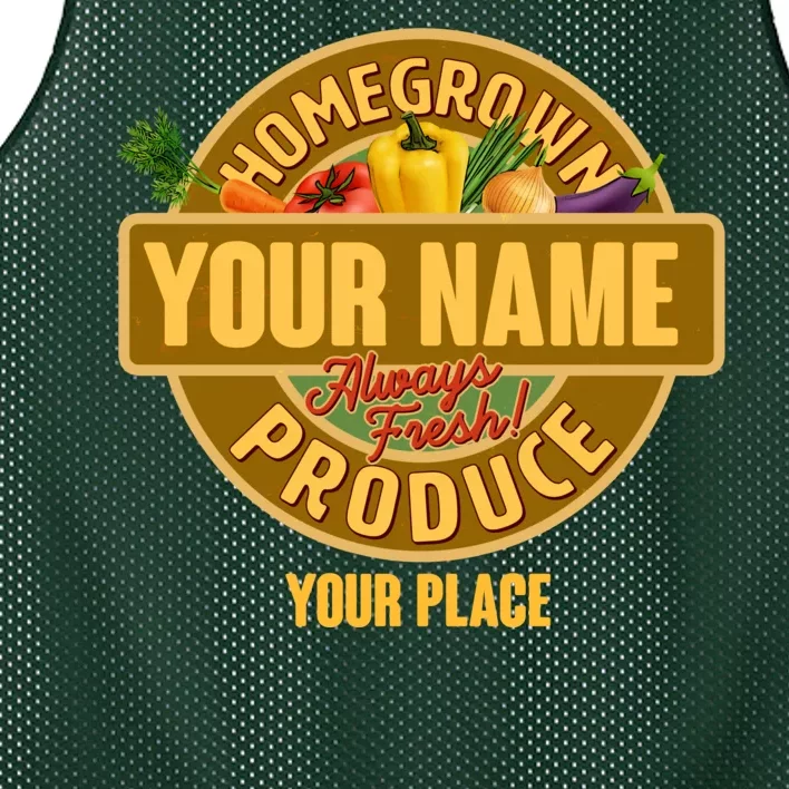 Personalize Home Homegrown Produce Custom Farmer Mesh Reversible Basketball Jersey Tank