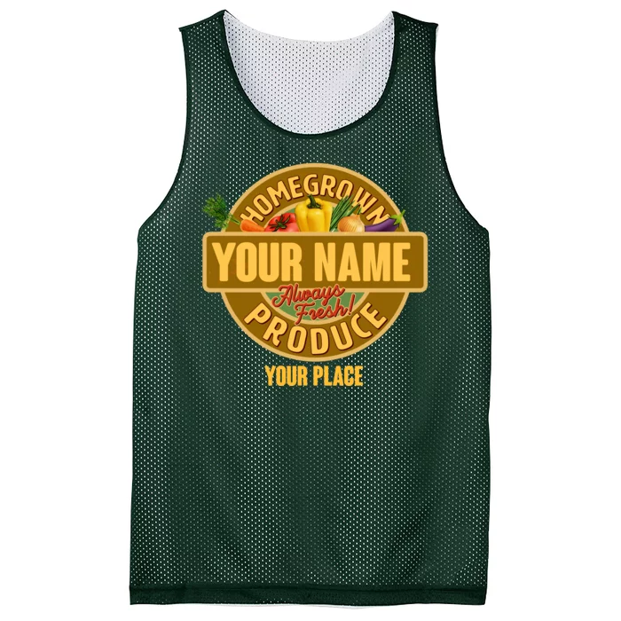 Personalize Home Homegrown Produce Custom Farmer Mesh Reversible Basketball Jersey Tank