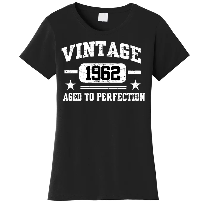 Personalize Vintage Birthday Age To Perfection Custom Year Women's T-Shirt