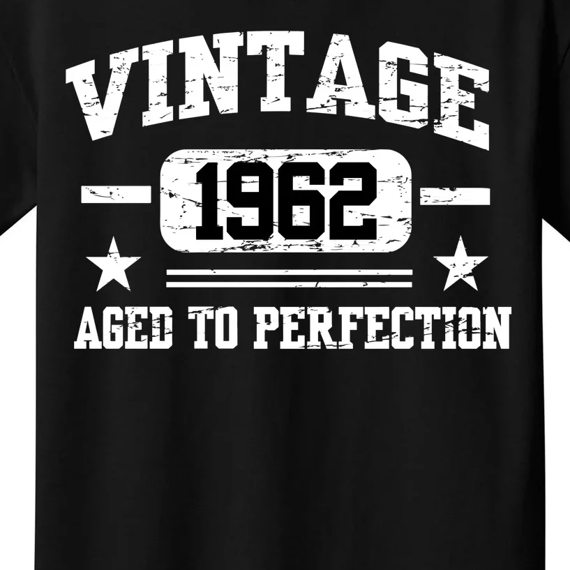 Personalize Vintage Birthday Age To Perfection Custom Year Kids T-Shirt