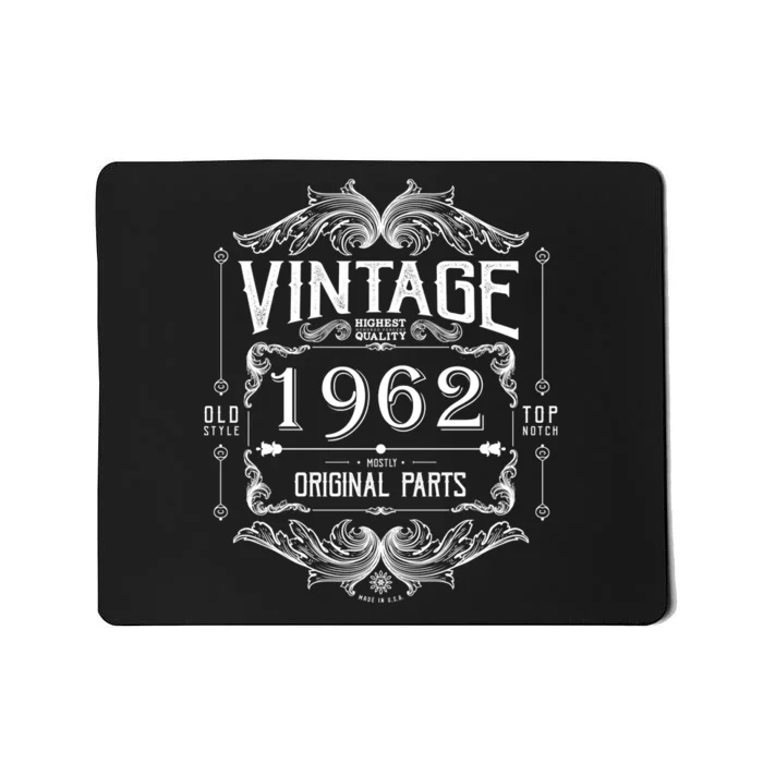 Personalize Vintage Birthday Custom Year Original Parts Mousepad