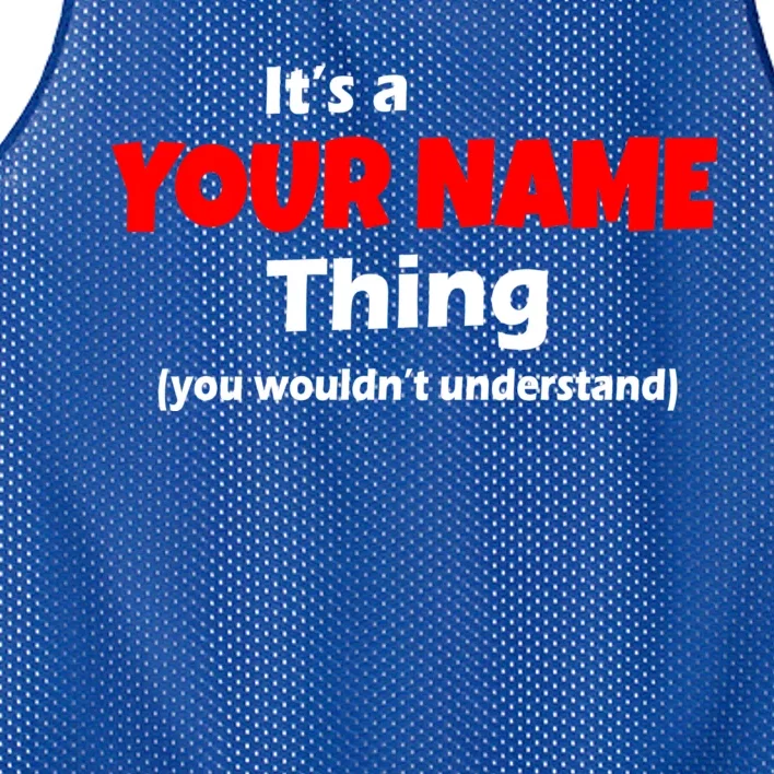 Personalized Funny You Wouldn't Understand Custom Name Mesh Reversible Basketball Jersey Tank