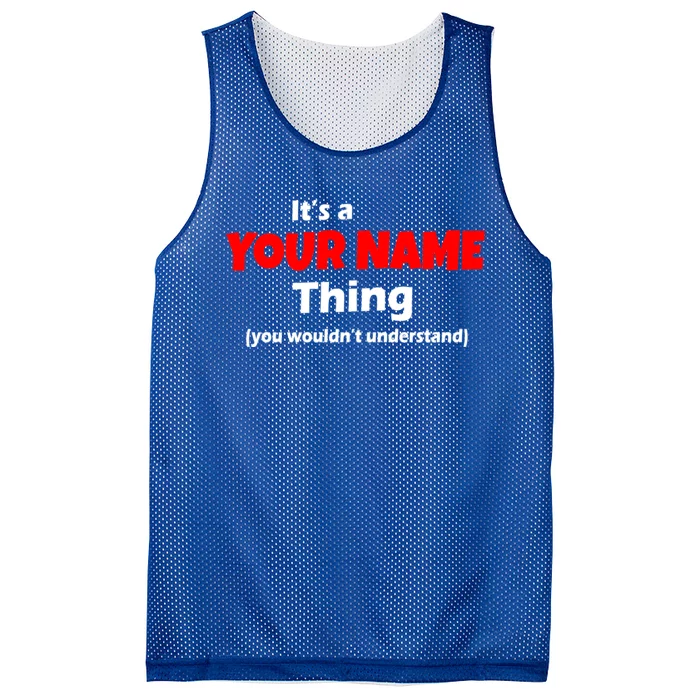 Personalized Funny You Wouldn't Understand Custom Name Mesh Reversible Basketball Jersey Tank