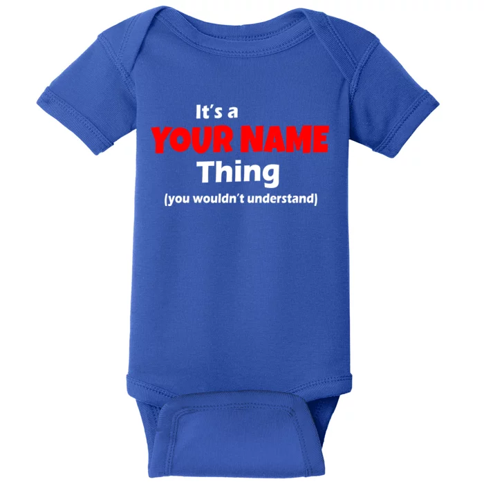 Personalized Funny You Wouldn't Understand Custom Name Baby Bodysuit